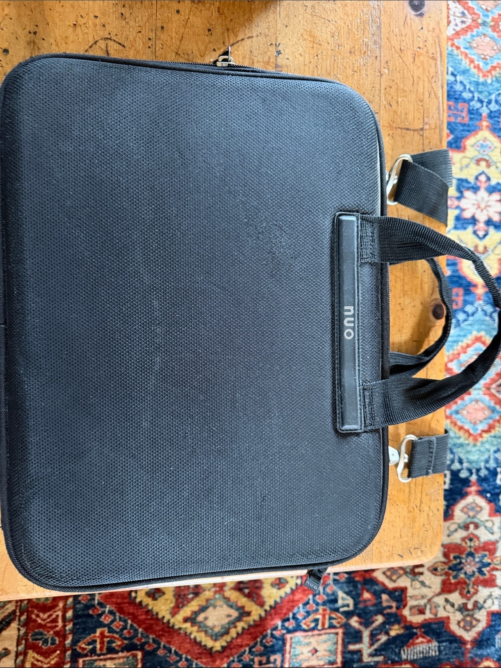 Nuo Black Laptop Briefcase with Dual Carry Options